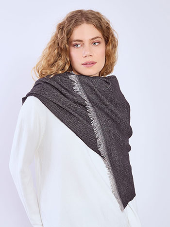 Κασκόλ με glitter σε μαύρο