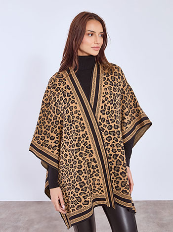 Cape knitted leopard in camel