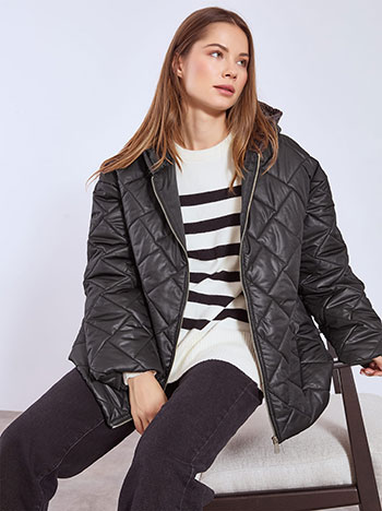 Jacket quilted in black