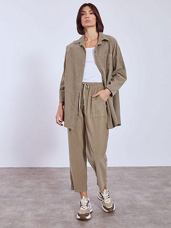 Trousers corduroy cotton in light brown