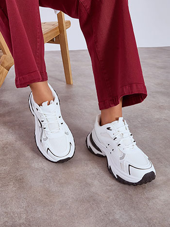 Sneakers chunky in white