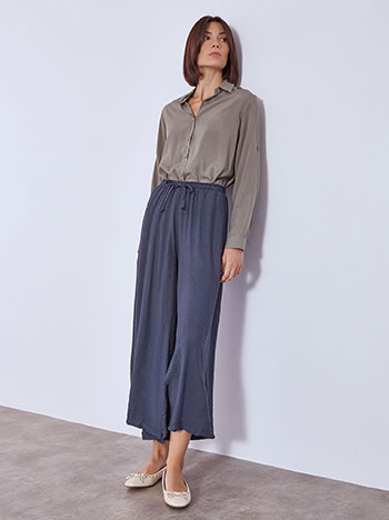 Παντελόνα με τσέπες σε σκούρο μπλε