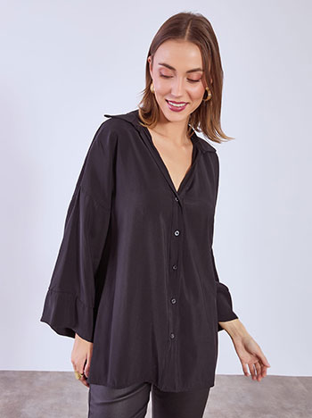 Shirt monochrome in black