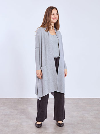 Γιλέκο με τσέπες σε γκρι