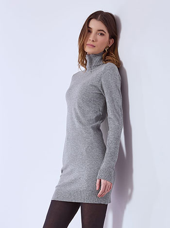 Φόρεμα ζιβάγκο μίνι σε γκρι