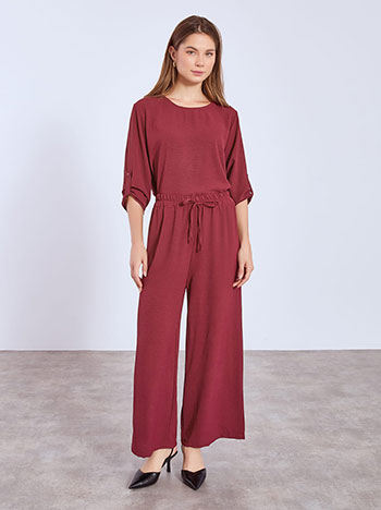 Παντελόνι ψηλόμεσο σε μπορντό