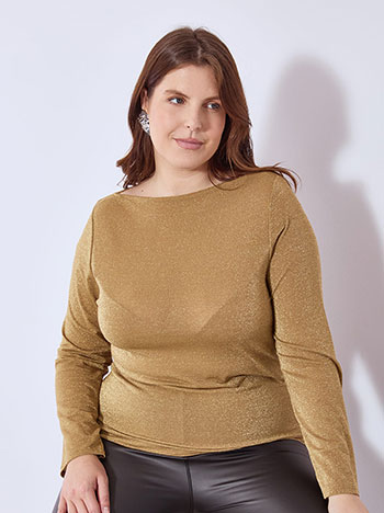 Top metallic in gold