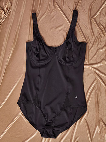 Bodysuit elastic in black