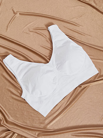 Μπουστάκι με ενίσχυση σε λευκό