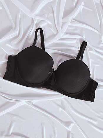 Bra ripped with soft touch in black