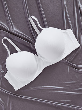 Bra ripped with soft touch in white