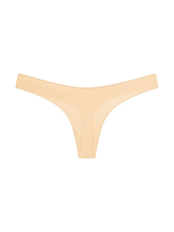 String with cotton in beige