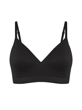 Σουτιέν με απαλή υφή σε μαύρο
