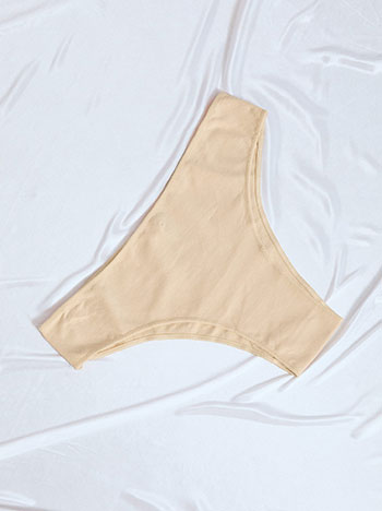 Brief monochrome brazil in beige