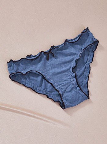 Brief with cotton in blue