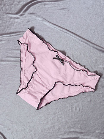 Brief with cotton in purple