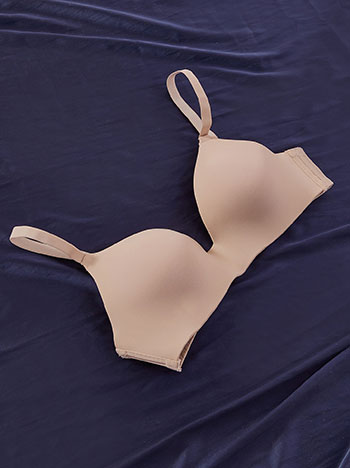 Bra monochrome in dark beige