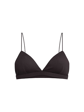 Bra with cotton in black