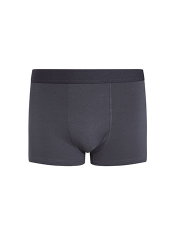 Mens boxer with cotton in dark grey