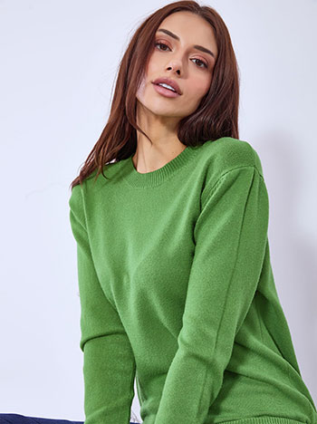 Πουλόβερ με βισκόζη σε πράσινο