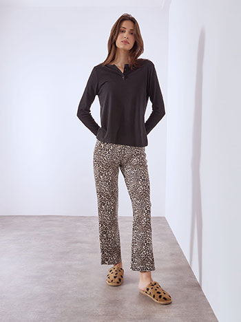 Pyjamas set with soft touch in black