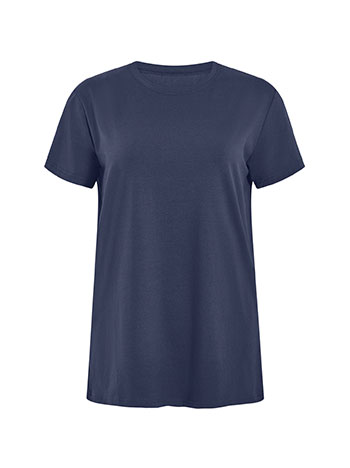 T-shirt ανδρικό με βαμβάκι σε σκούρο μπλε
