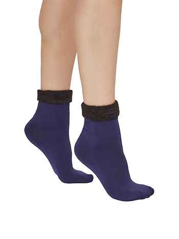 Socks thermal in dark blue