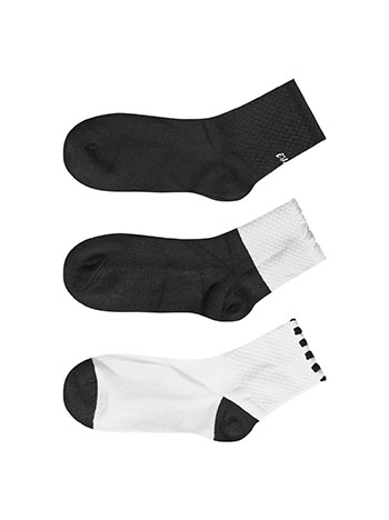 Σετ 3 ζευγάρια κάλτσες με ανάγλυφες λεπτομέρειες σε σετ 1