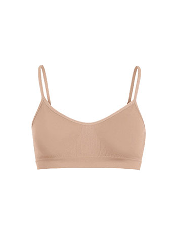 Bustier monochrome in light brown