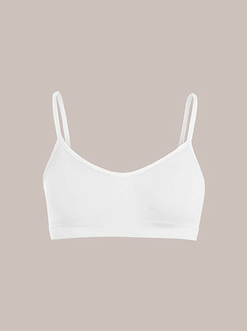 Bustier monochrome in white