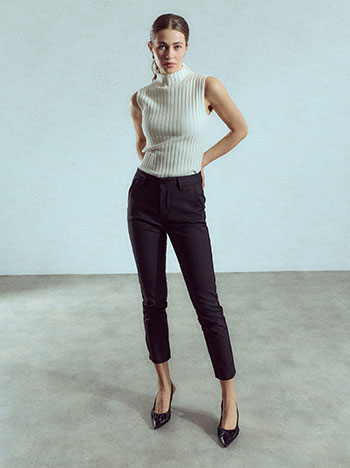 Office trousers chino in black