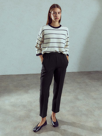 Trousers office in black