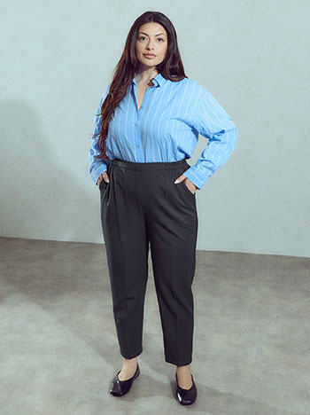 Trousers office in dark blue