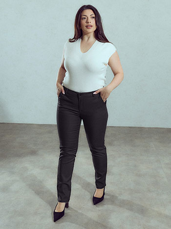 Chino office trousers in black