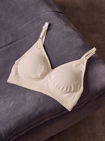 Solid bustier in light beige