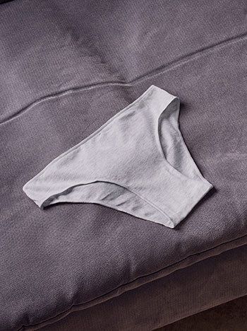 Briefs with cotton in grey