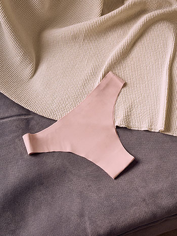 Seamless brazilian briefs in dusty pink