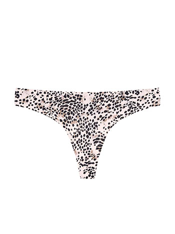 Seamless thong in beige