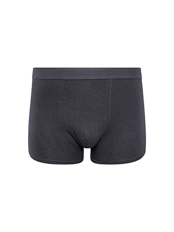 Mens boxer with cotton in dark grey