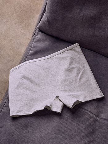 Solid boxer briefs in light grey