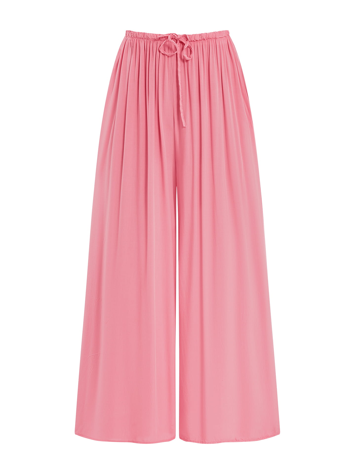 High waist wide leg trousers in pink, 12.99€