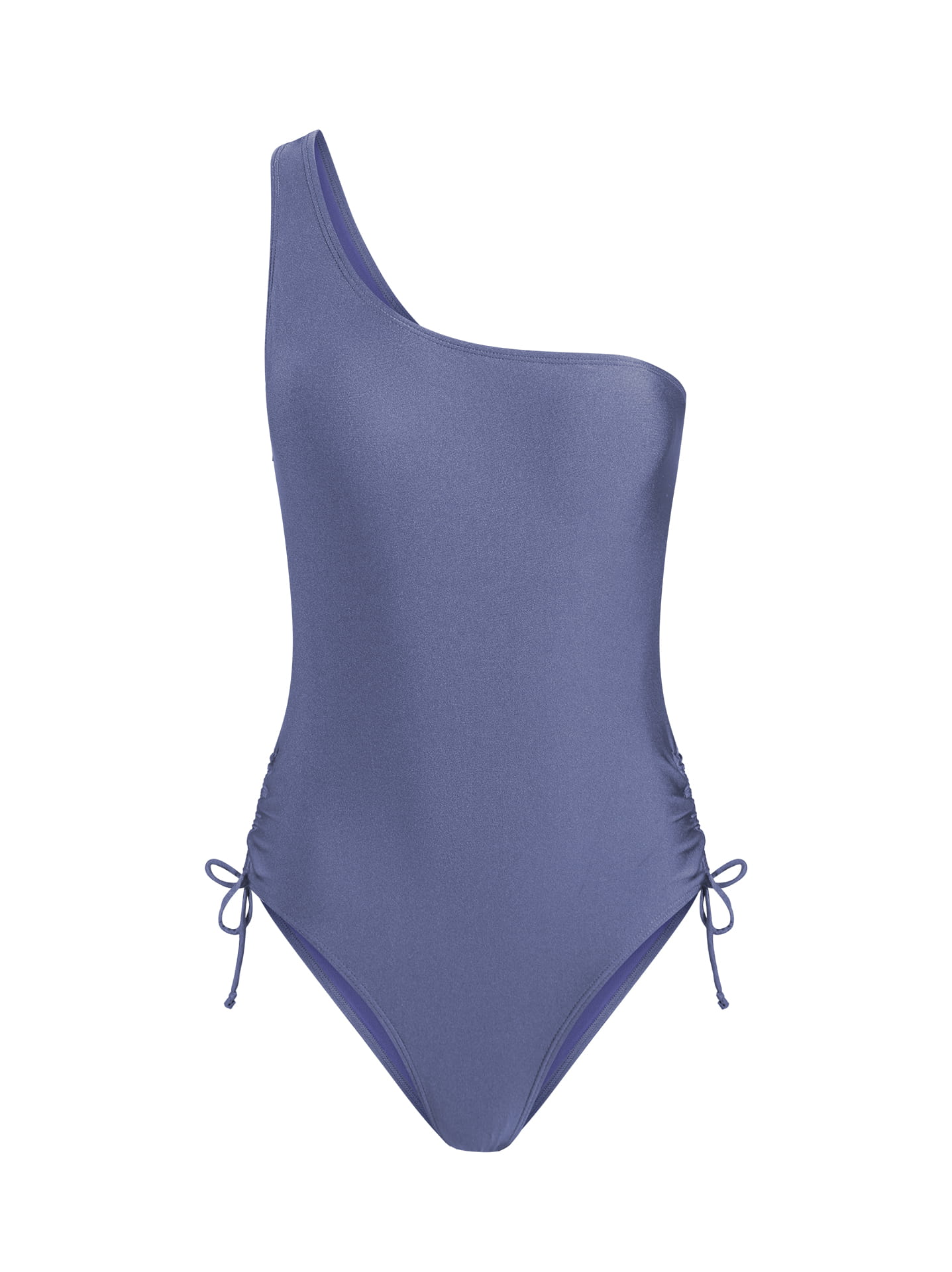 Shiny one shoulder one piece swimsuit in blue, 1.99€ | Celestino