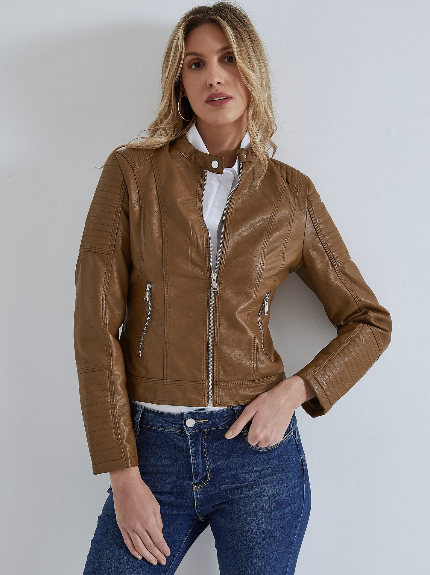 Ταμπά δερμάτινο μπουφάν