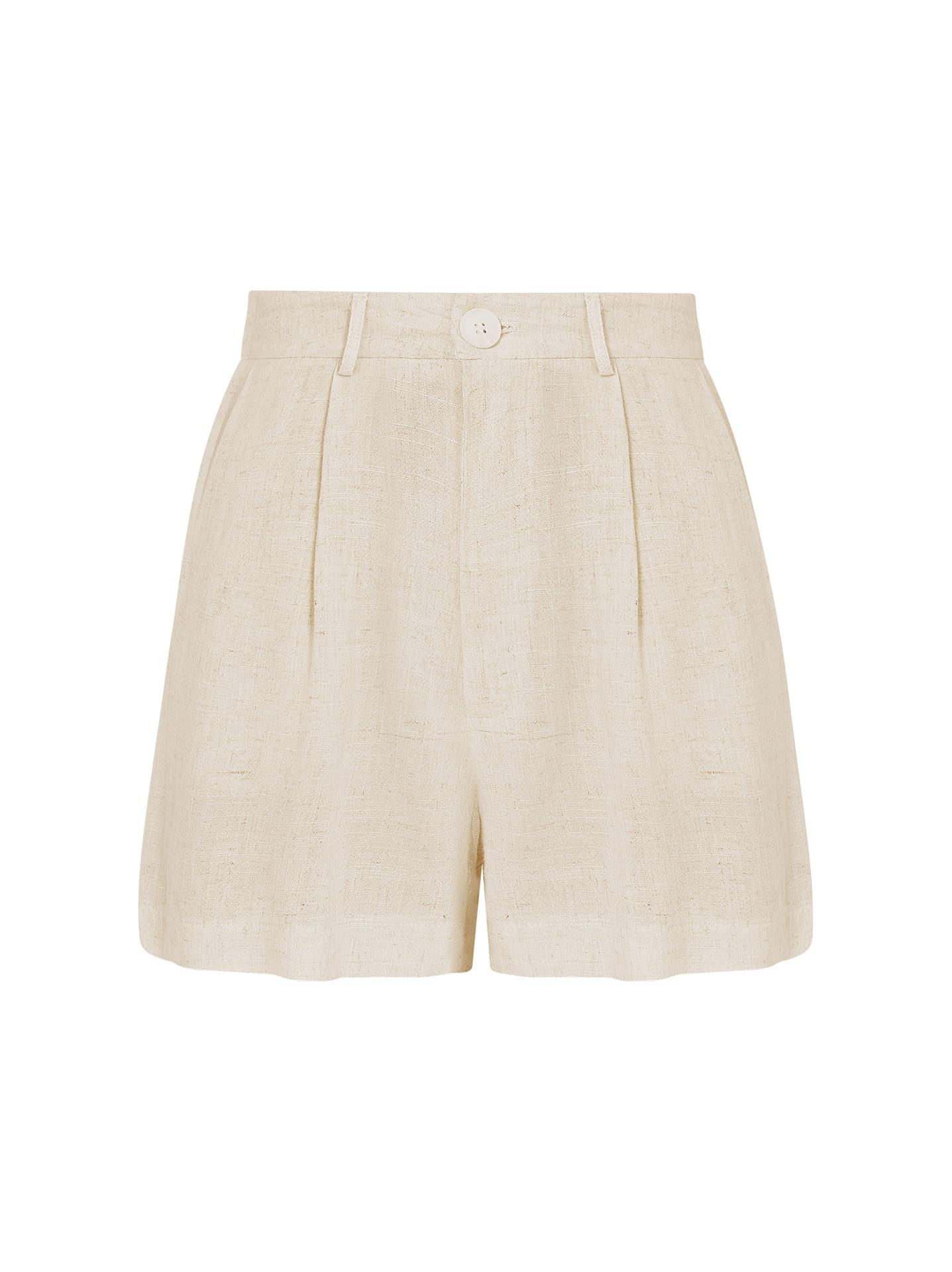 Quince linen shorts in Drift Wood (beige). Size S, - Depop