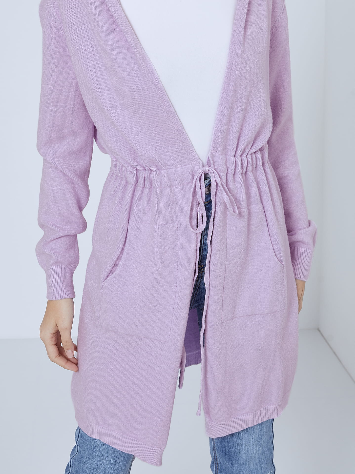 Lilac long cardigan best sale