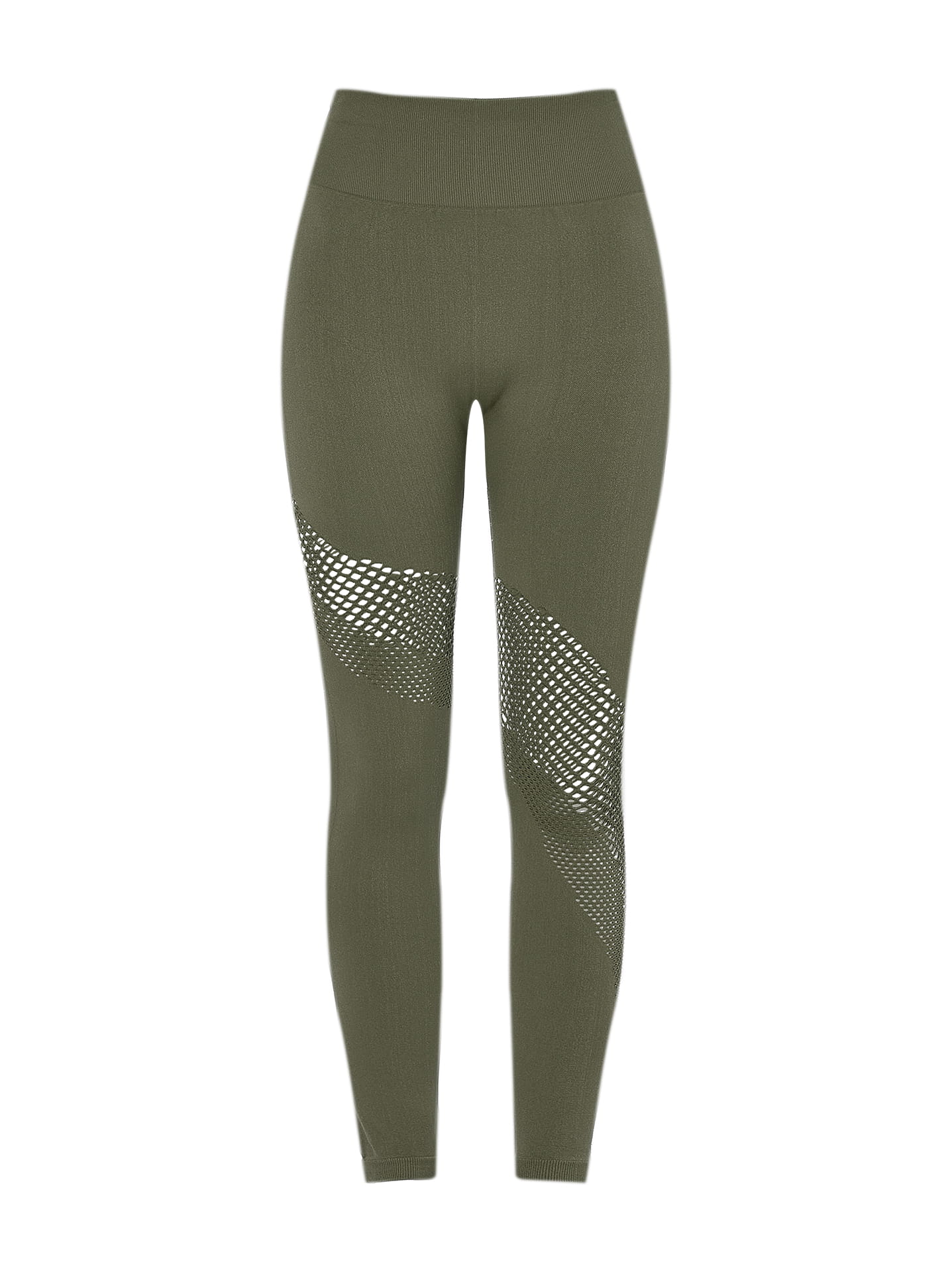 Leggings with perforated details in khaki, 9.99€