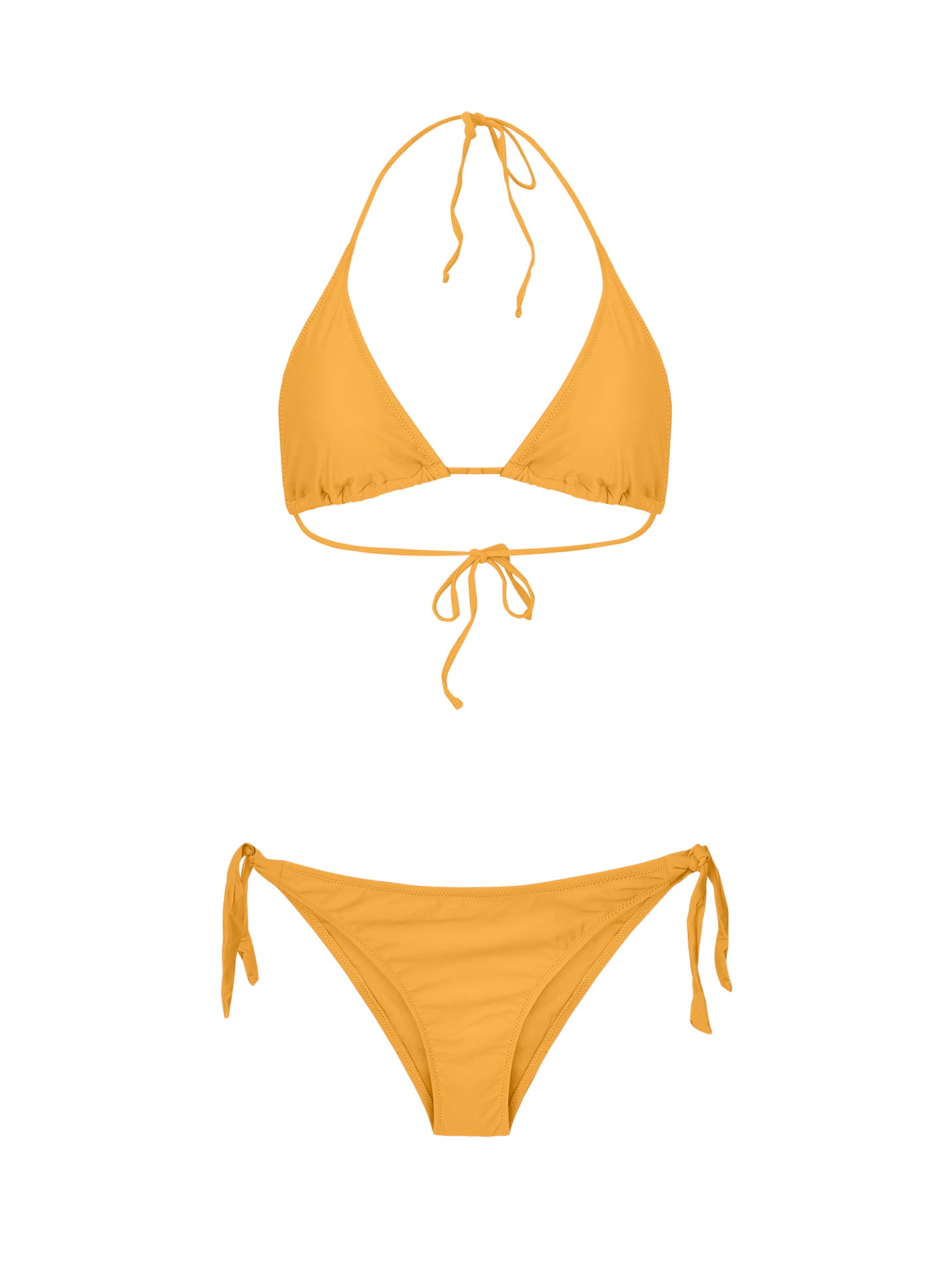 Monochrome bikini set in mustard Celestino