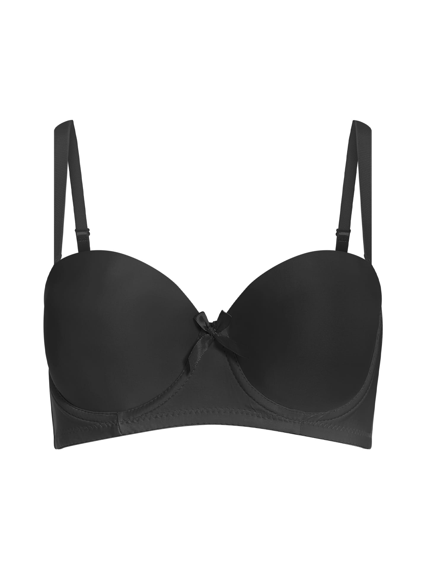 Strapless bra with detachable straps in black, 4.99€
