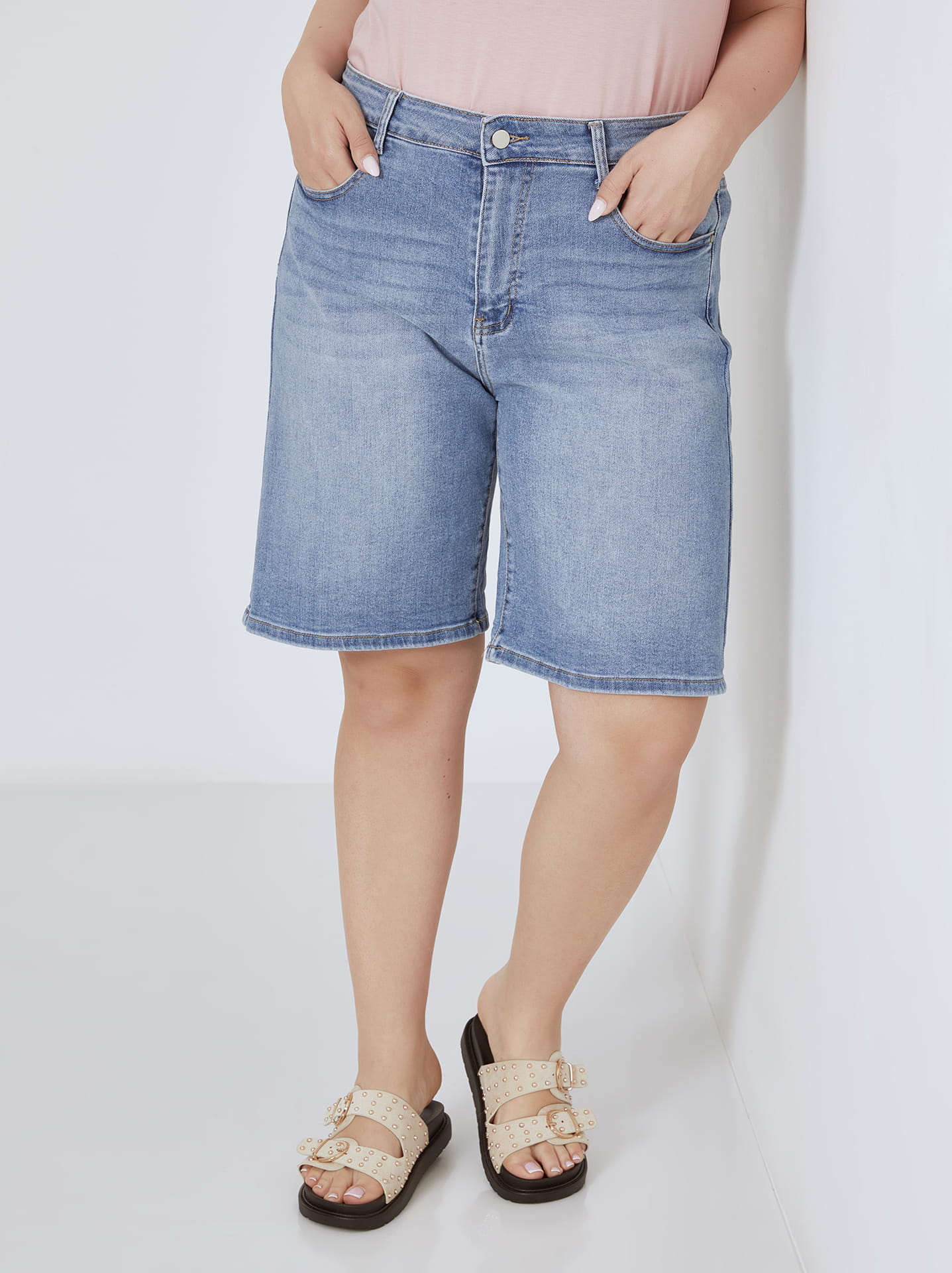 【SATUR】(W) Nerja Denim Bermuda Pants - Union Light Blue MUSINSA | SATUR (W) Nerja Denim Bermuda Pants Union Washed Blue