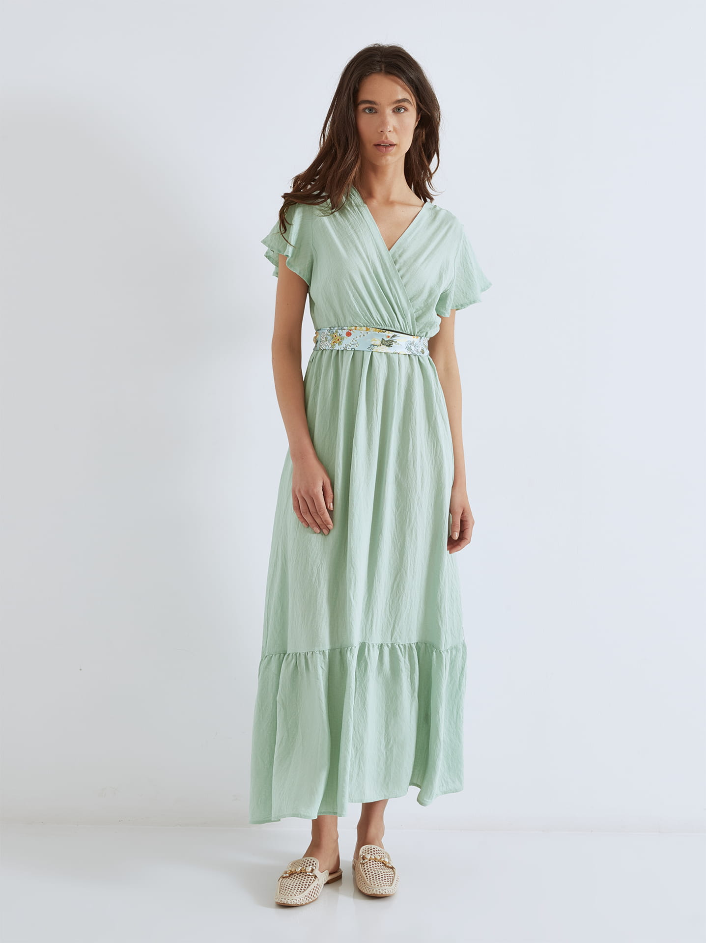 slim fit dress slacks Heavy Hearted Satin Maxi Dress